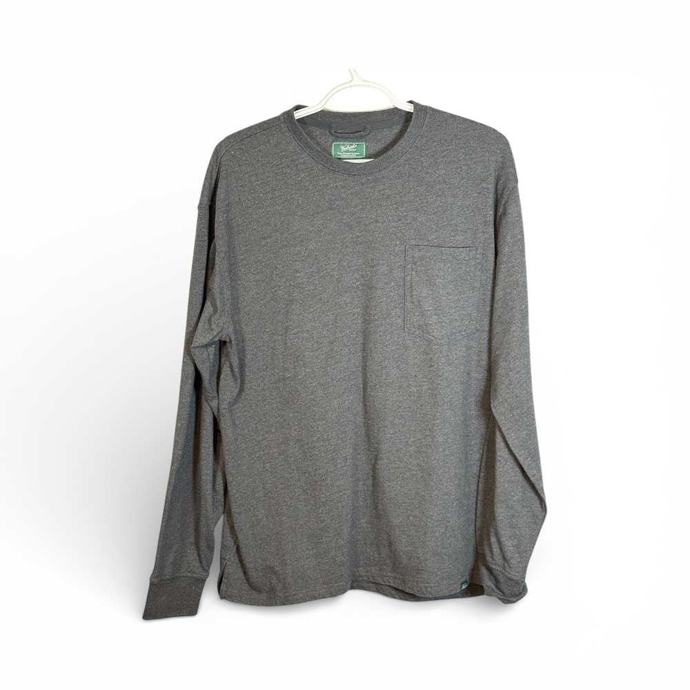 Woolrich Men's Gray Long Sleeve Pocket T Shirt The Green Label Collection Size S